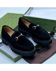 Gucci black suede