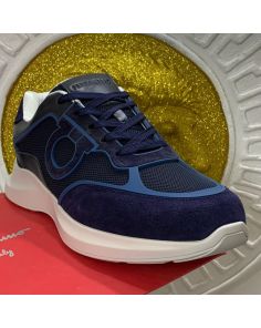Ferragamo blue sneakers