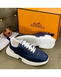 hermes blue sneakers