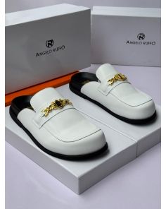 Angelo ruffo white leather