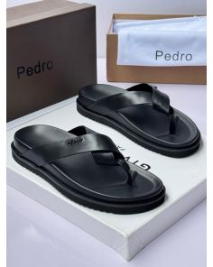 Pedro black leather