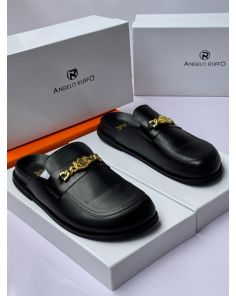 Angelo ruffo black leather