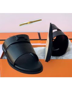 Hermes leather slide