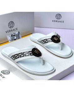 Versace white slide