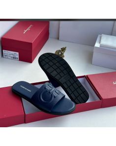 Ferragamo blue slide
