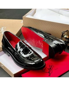 Loubs shinny leather