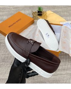 Lv brown loafers