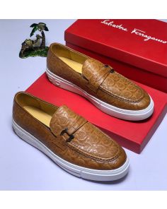 ferragamor brown slide