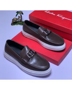 Ferragamo white sole