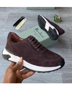 berluti brown suede