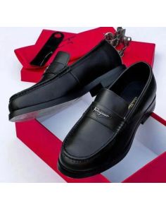 ferragamo leather shoe