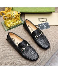 gucci loafers black leather